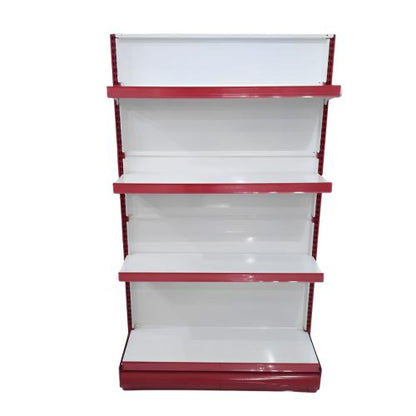 SB 30 CM x L 90 CM x 155 CM / TM RD 8 Rak Minimarket Gondola Single Starting Merah Putih Set