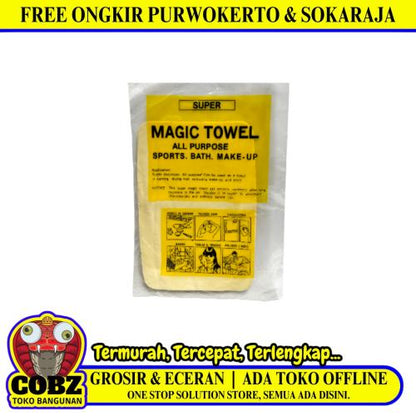 25 CM x 18 CM / MAGIC TOWEL Lap Kanebo Serat Chamois Mobil Motor Non Tabung