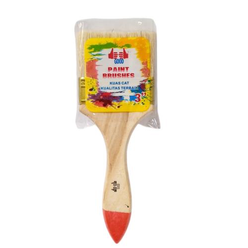3 IN / GOOD Kuas Cat Tembok Kayu Besi Air Acrylic Paint Brush
