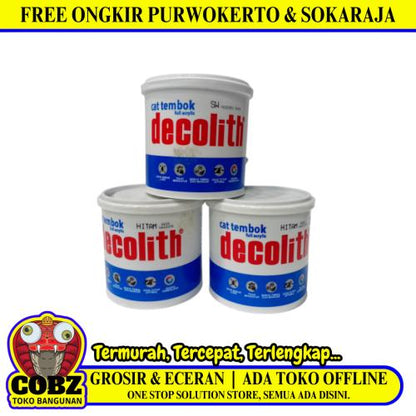 1 KG / DECOLITH Cat Tembok Beton Plafon Wall Paint Galon