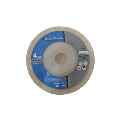 4 IN / BENZ Wool Polish Polishing Sponge Poles Putih