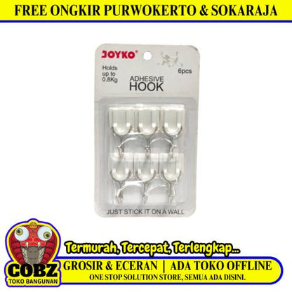 JOYKO Kapstok Cantel Gantungan Baju Dinding Mini PVC Set