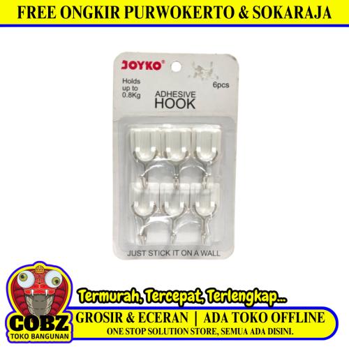 JOYKO Kapstok Cantel Gantungan Baju Dinding Mini PVC Set