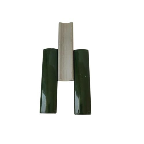 10 CM / NM Kuku Macan Bon Bon Lis Keramik Permukaan Hijau Lembar