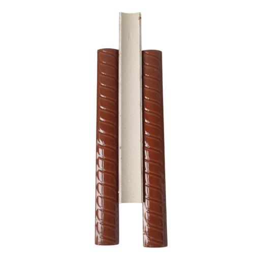 20 CM / NM Kuku Macan Bon Bon Lis Keramik Permukaan Brown Lembar