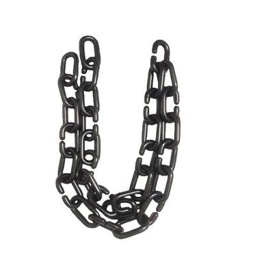 1/4 IN / TM Rantai Plastik PVC Talang Motor Anjing 6 MM Hitam Meter