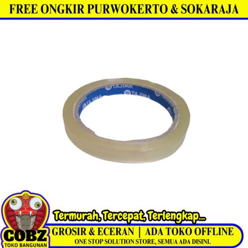 12 MM / TAJIMA BLUE Isolasi Selotip Lakban Stationary Tape Transparan