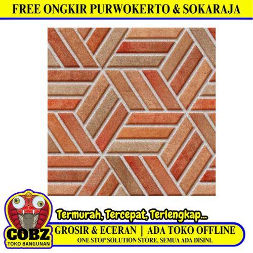 40 CM x 40 CM / KIA ENIGMA Keramik Lantai Teras Garasi Matte Terracotta Dus