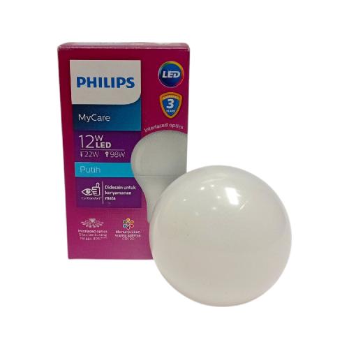 12 WATT / PHILIPS LED Lampu Bohlam Bulb Putih