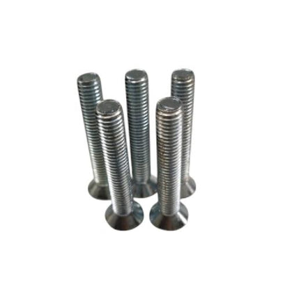 M 8 x 50 MM / TM Baut JF Kepala Rata Plus Putih Biji