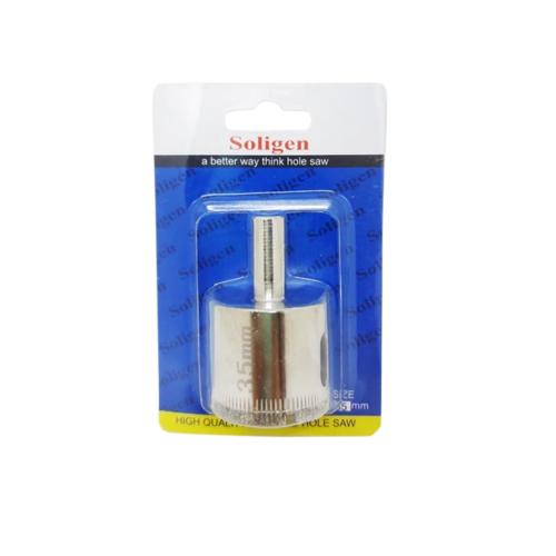 35 MM / SOLIGEN Mata Coring Diamond Core Pelubang Keramik Granit Kaca