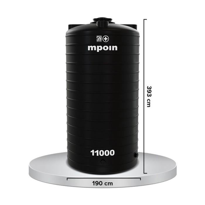 11000 L / M POIN + WAVE G 11000 Water Torrent Tangki Tandon Air PVC Sand Granite + Acc Set