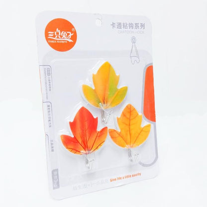 THREE RABBITS Kapstok Cantel Gantungan Baju Dinding Mini Stainless Set