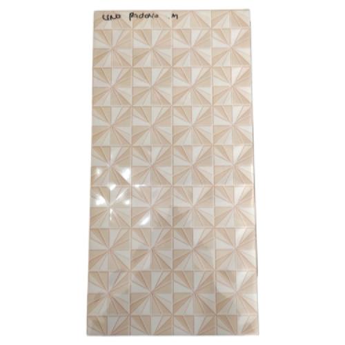 25 CM x 50 CM / UNO PADOVA Keramik Dinding Kamar Mandi Glossy Cream Dus