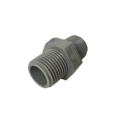 1/2 IN / RUCIKA AW Double Nepel Drat Luar Nipple Male Outer Thread PVC