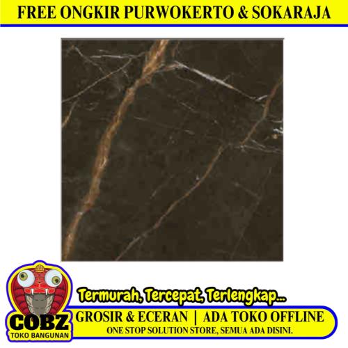 100 CM x 100 CM / SERENITY MANHATTAN BROWN Granit Lantai Rumah Glossy Dus