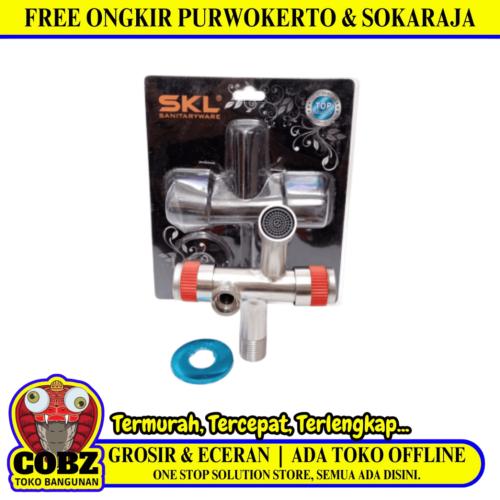 1/2 IN / SKL Kran Air Cabang Double Shower Mesin Cuci Stainless