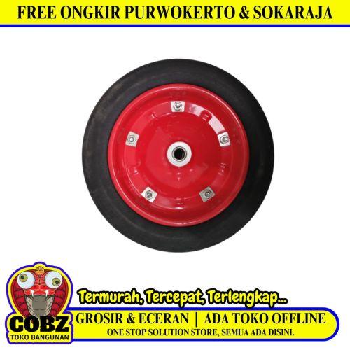 8 IN/MANCINI KOTAK Roda Ban Mati Gerobak Angkong Sorong Pasir Cor Set