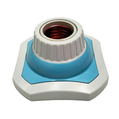 DEXTA Fitting Tempat Lampu Plafon Atap Tempel Kotak Besar Biru