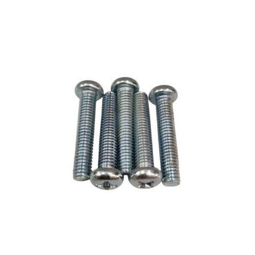 M 6 x 30 MM / TM Baut JP Kepala Pentol Bulat Plus Putih Biji