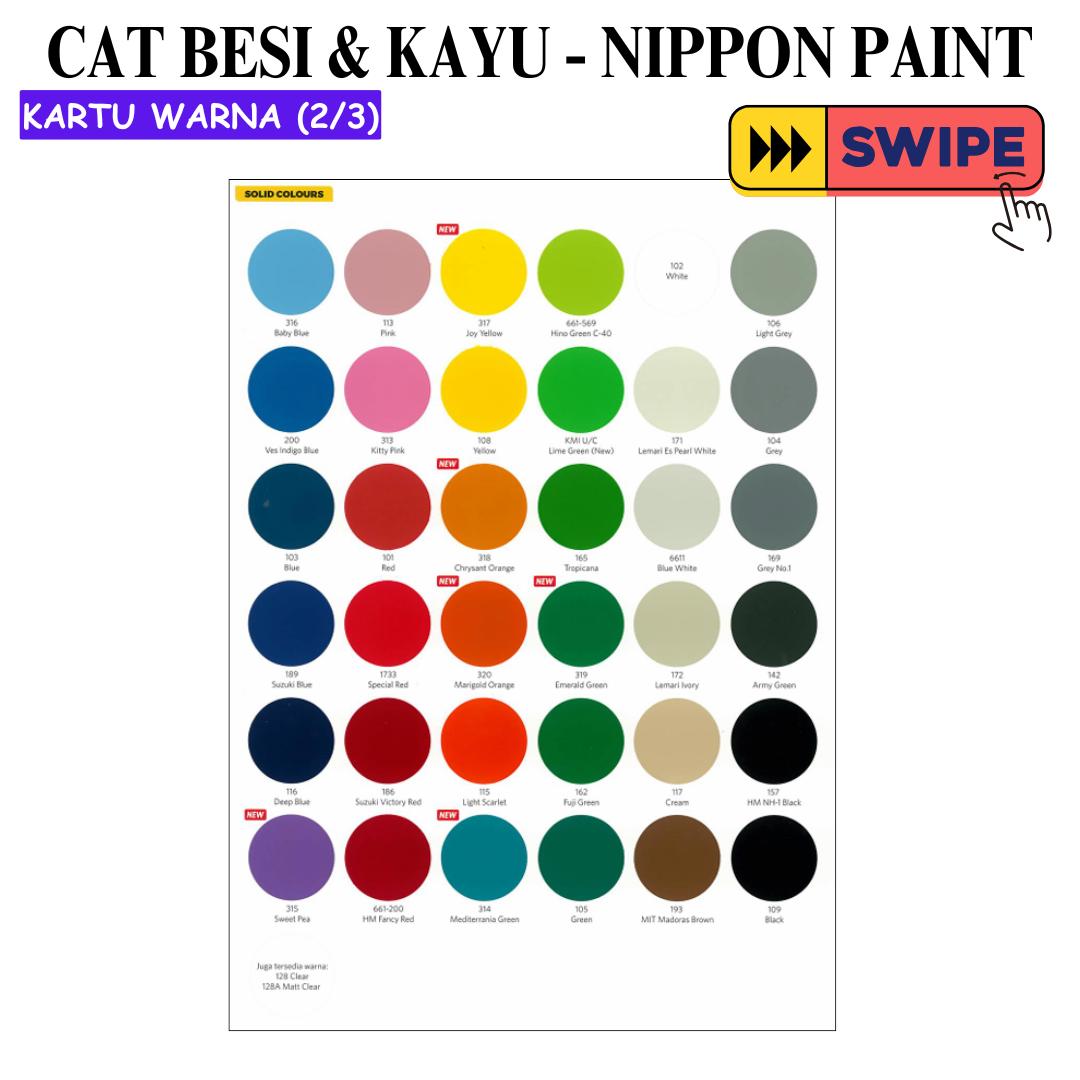 300 CC / NIPPON PAINT Pylox Cat Kayu Besi Semprot Kaleng