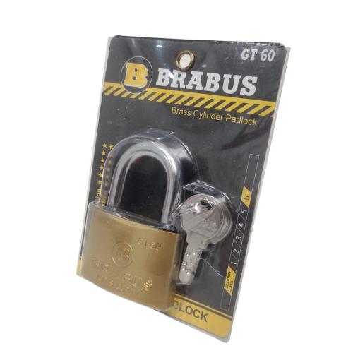 60 MM / BRABUS GT 60 Gembok Pintu Pagar Padlock Anti Maling Leher Pendek