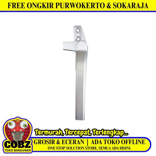 DEKSON Rambuncis Handle Slot Grendel Kunci Jendela Kanan Stainless Silver