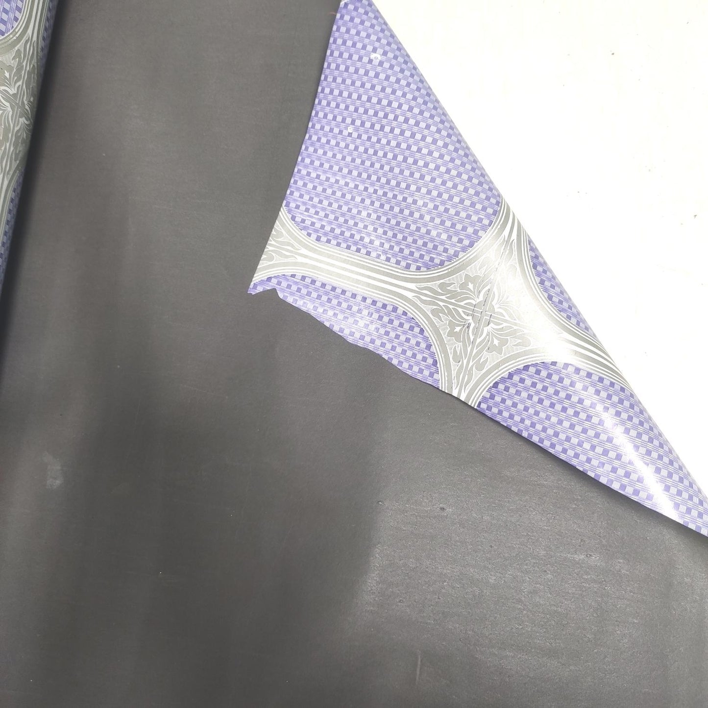 120 CM x 15 M / NANYA BGG 001 004 Karpet Perlak Lantai Meja Vinyl PVC Purple Roll