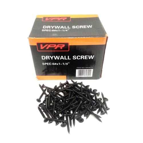 #6 X 1 1/4 IN / VPR Sekrup Gypsum Screw Plafon Board GRC Hitam Dus