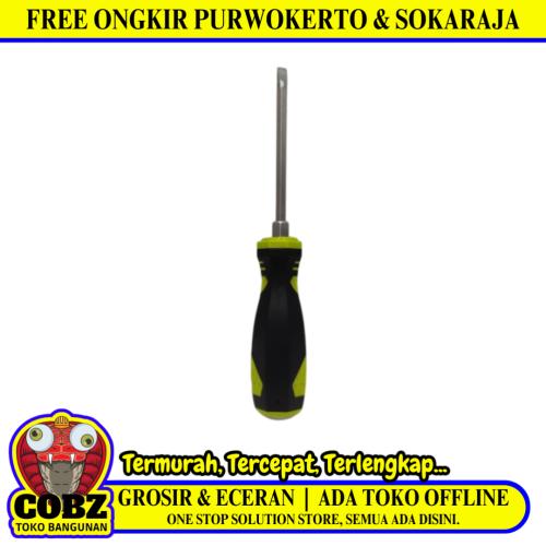 5 IN / POPEYE Obeng Screwdriver Two Way Bolak Balik Plus Minus 2 In 1 Gagang Karet