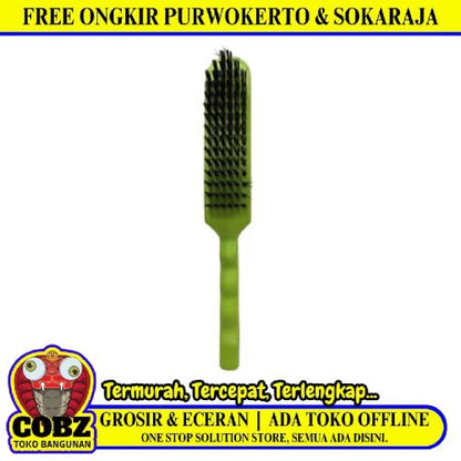 6 BARIS / FREDER Sikat Kawat Bahan Pembersih Karat Gagang Plastik PVC