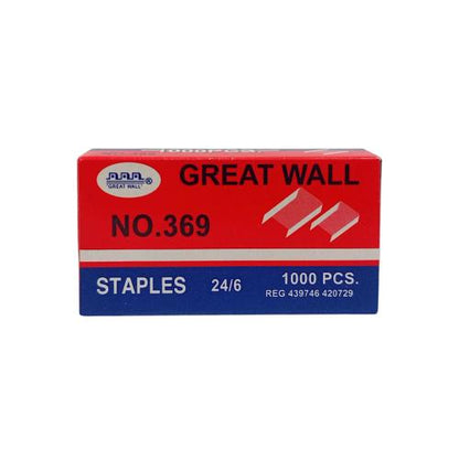 NO. 369 / GREATWALL Isi Stapler Staples Hekter Kecil Box Kecil