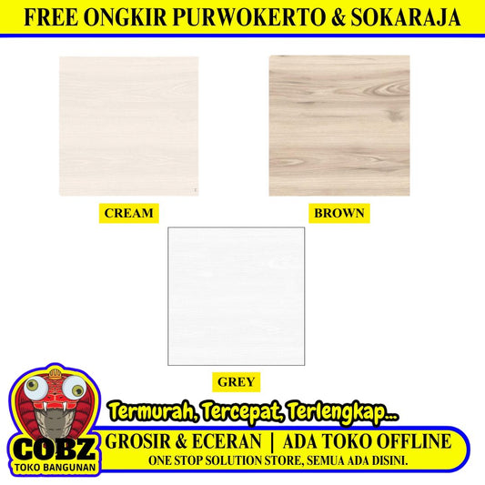 50 CM x 50 CM / UNO ONTARIO Keramik Lantai Rumah Matte Dus