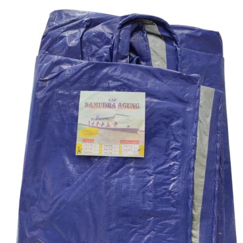 6 M X 8 M / TM A5 Terpal Tarpaulin Tutup Plastik PVC Warna Luar Warna Dalam