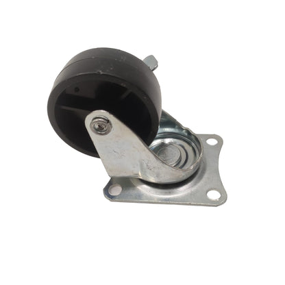 2 IN / TM Roda Hidup Trolly Rem Plat Nylon Hitam Rem