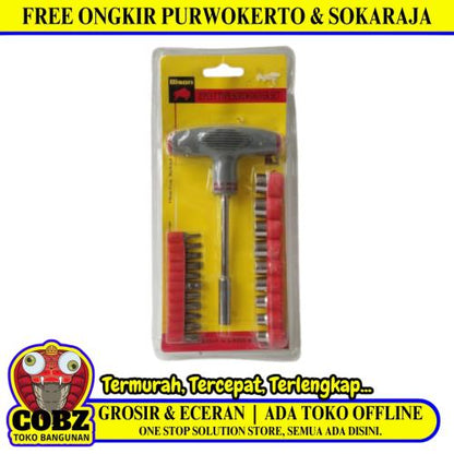 BISON Obeng Reparasi Jam HP Komputer Kacamata 21 Pcs Set