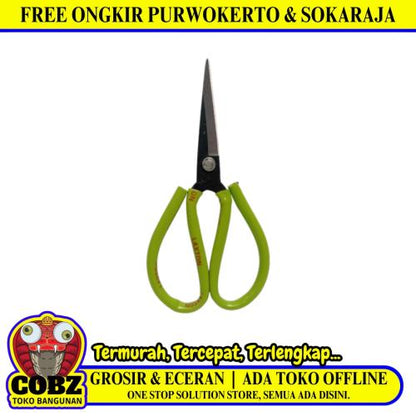 8 IN / LAXTON Gunting Kodok Bahan Kain Kulit Seng Alloy Steel Scissors