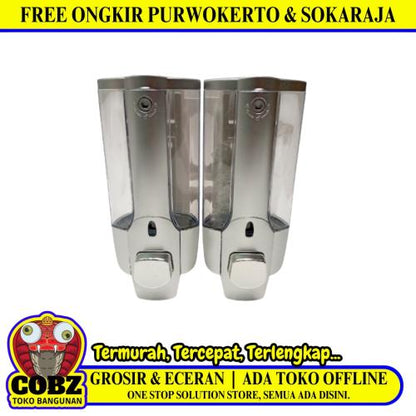 760 ML / CL Dispenser Tempat Sabun Dinding Manual 2 Tabung