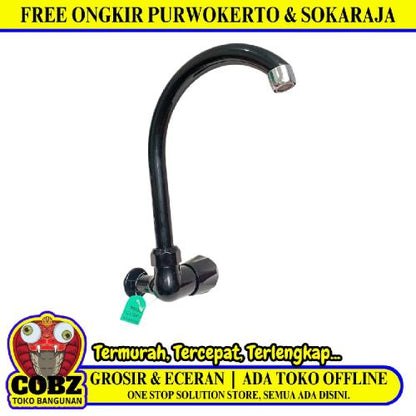 1/2 IN / NEW SOLIGEN W2 Kran Angsa Sink Bak Cuci Piring Tembok Plastik PVC