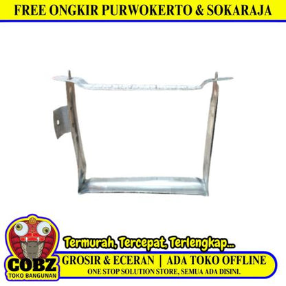 4 IN / TM Cantel Gantungan Fitting Talang Kotak Galvanis