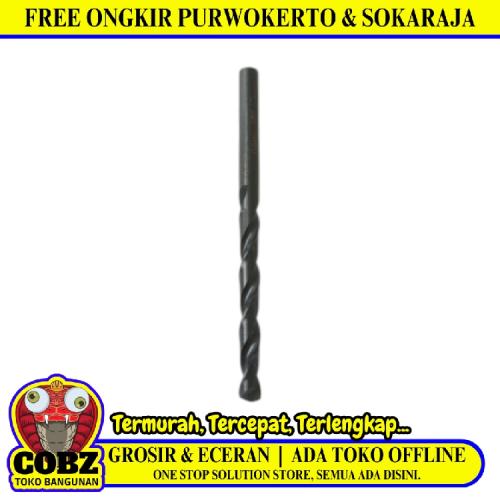 5 MM / CAP MATA Shank Twist Drill Bits Mata Bor Besi Baja Kayu Pvc