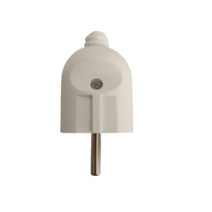 MIKOTEK Steker Jek Colokan Kabel Listrik Cowok Male Bulat Putih