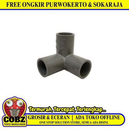 1/2 IN /NAKAMA JP Tee 3 Way 90 Derajat Fitting Pipa Hidroponik PVC Pcs