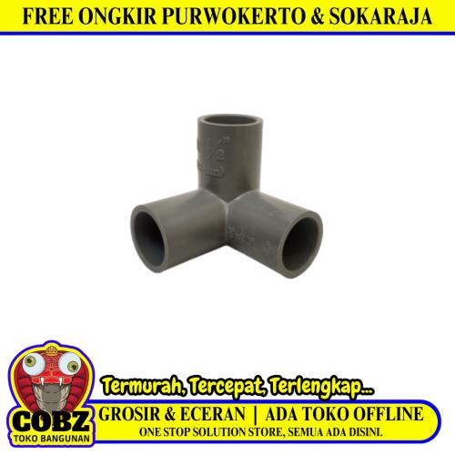 1/2 IN /NAKAMA JP Tee 3 Way 90 Derajat Fitting Pipa Hidroponik PVC Pcs