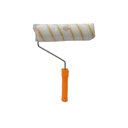 9 IN / KURA BRAND Kuas Busa Roll Cat Tembok Kayu Besi Besar + Gagang Set