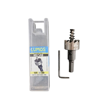 22 MM / LUMOS Hole Saw Mata Bor Hidroponik Pelubang Besi Plastik PVC