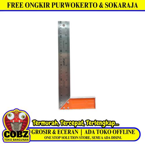 30 CM/ STAYVIC ST-1202 Siku Tukang Pasekon Penggaris Alat Ukur Angel Ruler