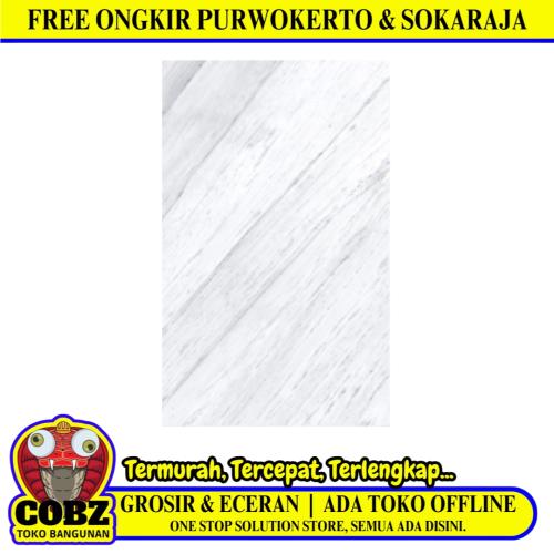 25 CM x 40 CM / ASIA TILE EDEN Keramik Dinding Kamar Mandi Glossy Grey Dus