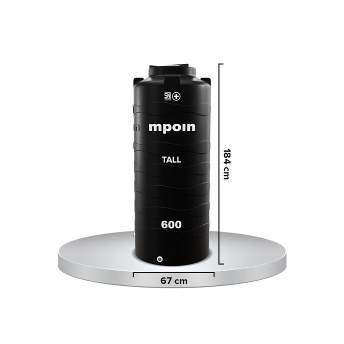 620 L / MPOIN + TALL TW600 Water Torrent Tangki Tandon Air PVC Sand + Acc Set