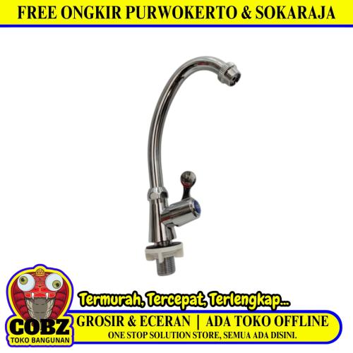 1/2 IN / ONDA V 634 Kran Angsa Sink BCP Wastafel Stainless PVC